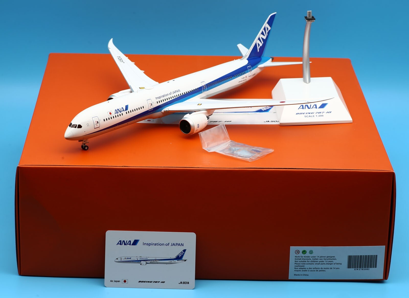 JC Wings 1:200 All Nippon Airways Boeing B787-10 Diecast JC Wings 1:200 All Nippon Airways Boeing B787-10 Diecast