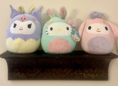 Squishmallows Plush Sanrio Hello Kitty Kuromi My Melody 8'' Easter Lot 3 NWT