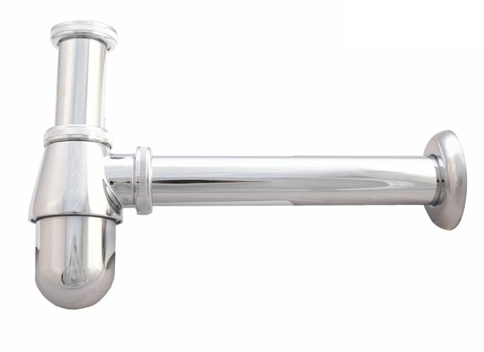 Tecuro Ablaufgarnitur 1 1/4 Zoll - Hochglanzverchromt Mit Stopfen Für Waschtische