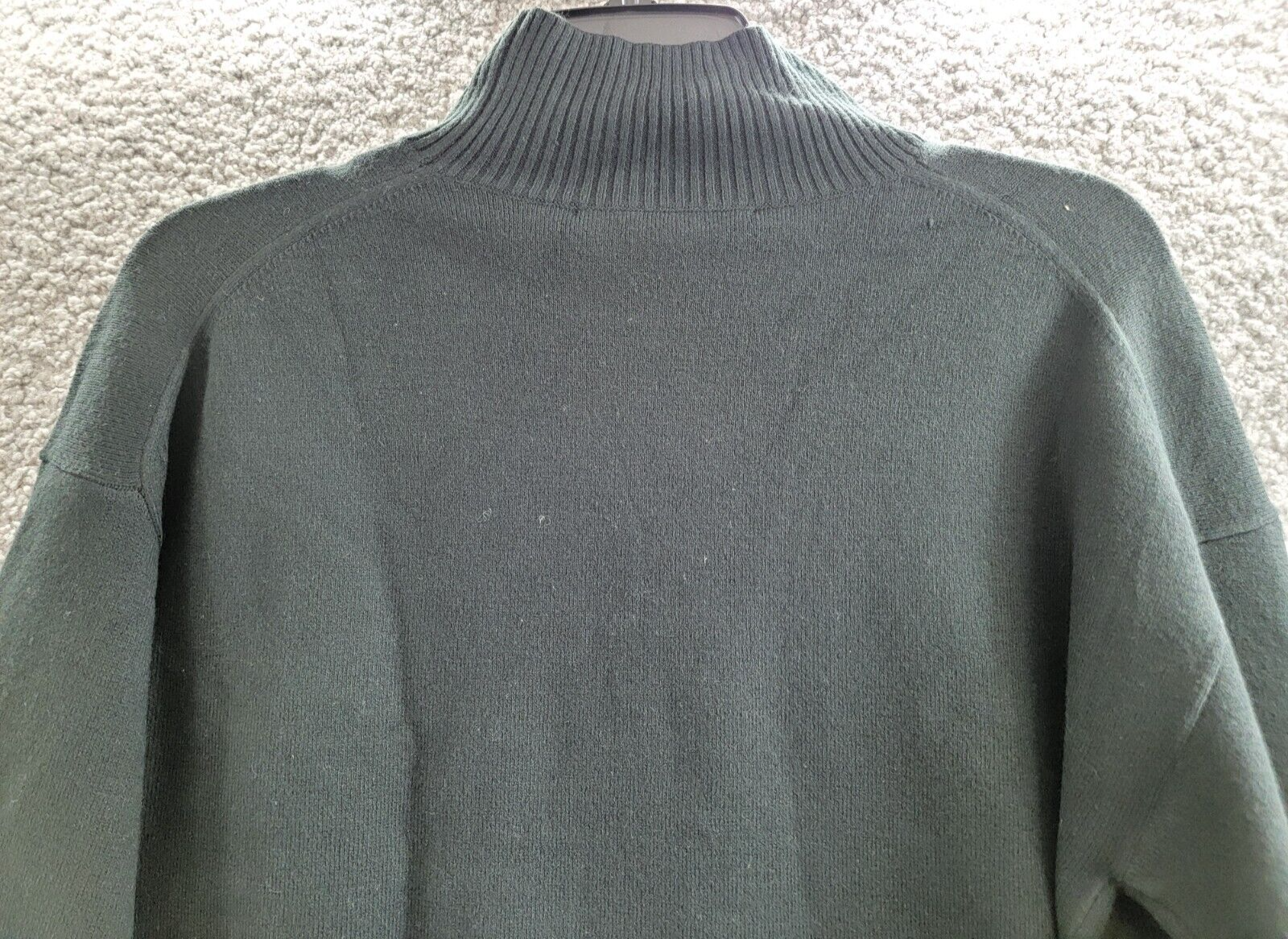 French Connection Beaded Mock Neck Sweater Women's S Blackout Long Sleeve - Picture 12 of 18