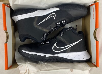 Kid's Size 5.5 GS - Nike Kyrie Flytrap 4 Black White Athletic Shoes - CT5537 001
