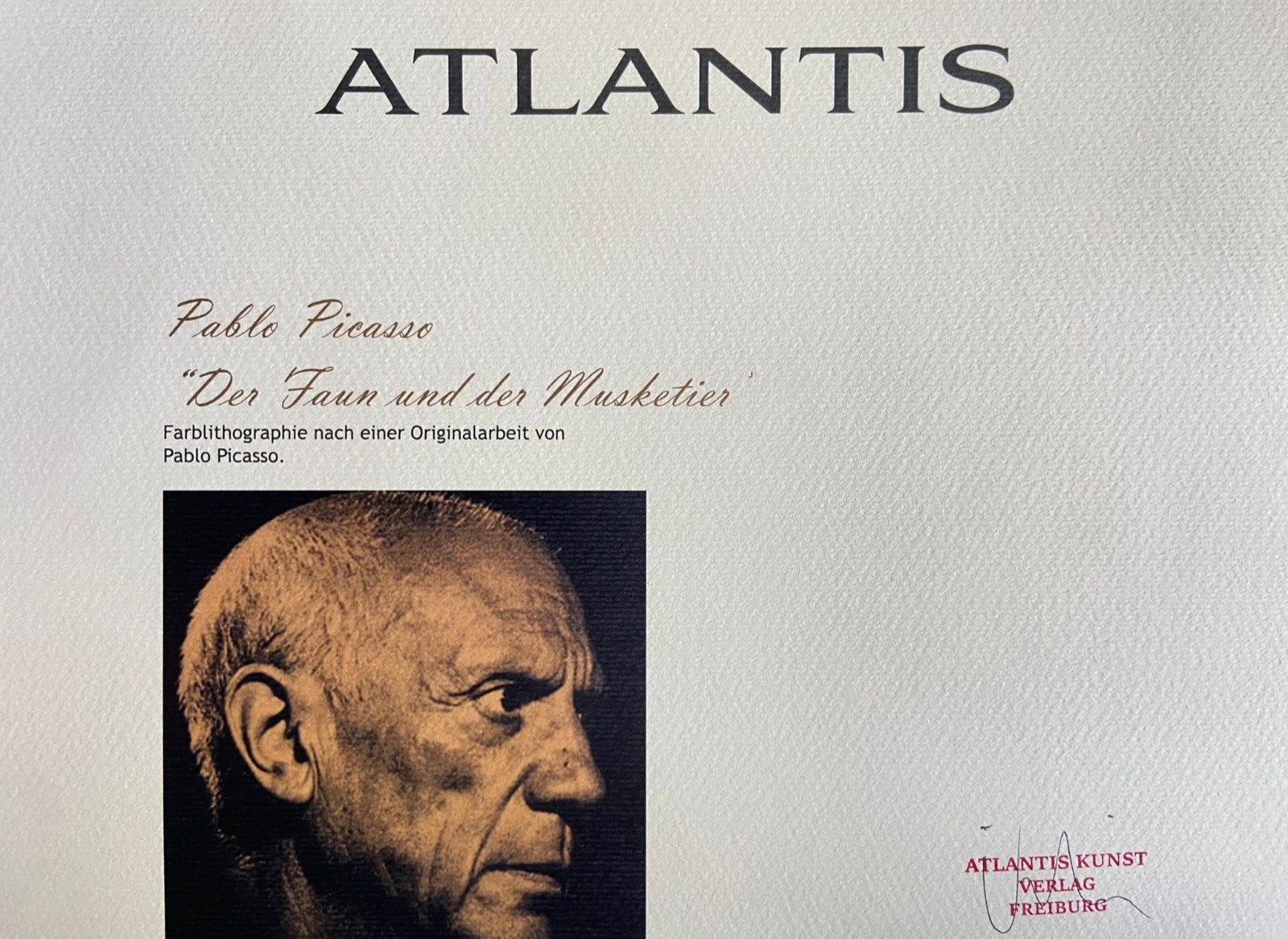 Pablo Picasso Lithograph Coa Original Signed Numbered Limited