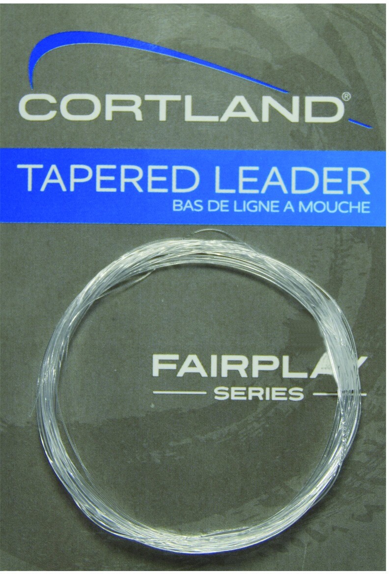 Cortland 605220 Fairplay Fly Leaders (No Loop) 9 Ft 5X 3.5lb Clear