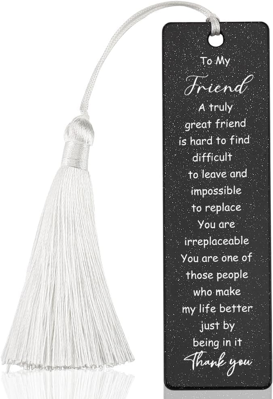 Thank You Bookmarks Gift for Friend - Leaving, Going Away, Reading, New Job, Boo