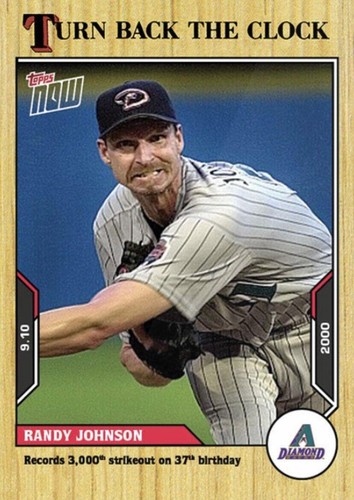 2021 Topps Now Turn Back the Clock - Randy Johnson #163
