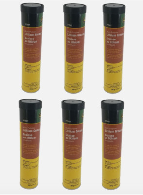 6 Tubes- John Deere Multi-Purpose Lithium Grease Tubes #PT507