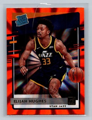 2020-21 Donruss #246 Elijah Hughes Holo Orange Laser