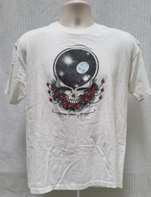 Vintage 1987 GRATEFUL DEAD Space Your Face Skull GDM Tour T Shirt - Size M/L
