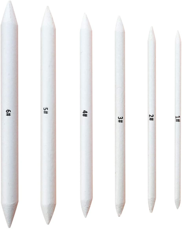 6 PCS Blending Stumps and Tortillions, Sketch Drawing Tools,