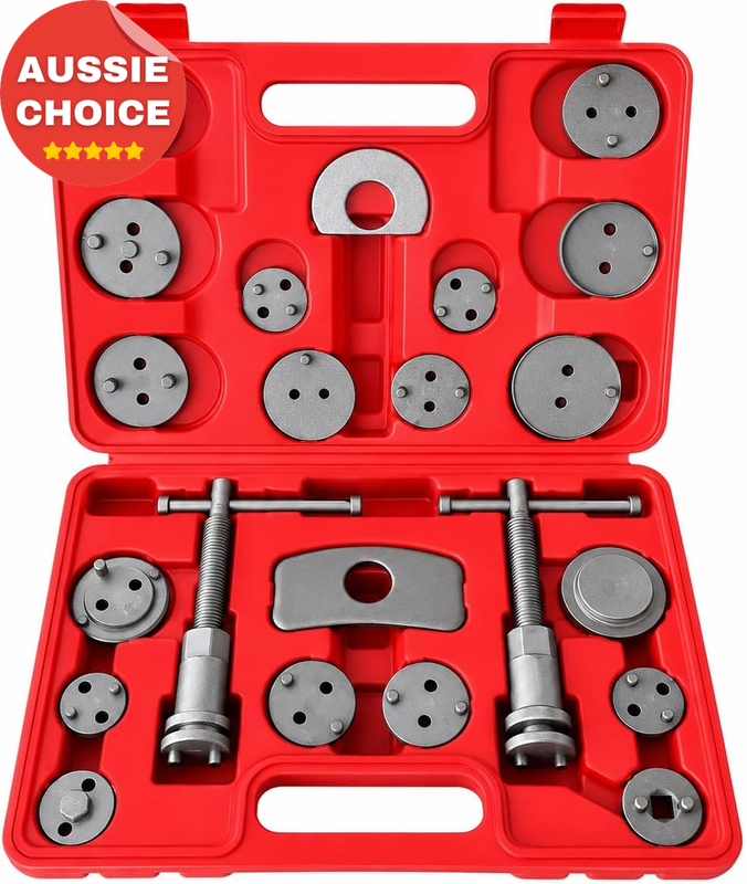22-Piece Brake Caliper Compression Tool Set Heavy Duty Piston Wind Back Kit