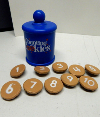 Learning Resources Counting Cookie 1-10 Blue Jar  6'' Educational numbers