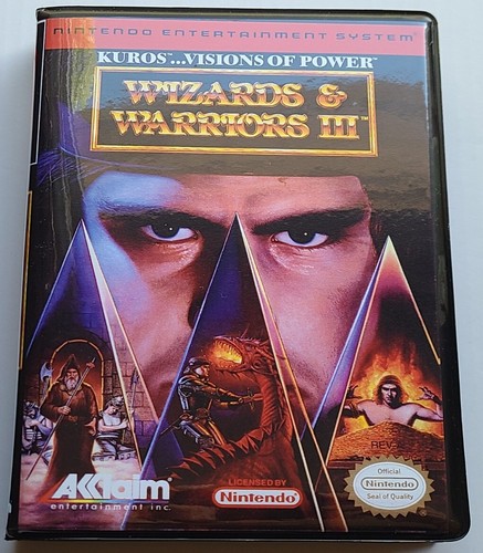 Wizards & Warriors III 3 CASE ONLY Nintendo NES Box ANY 4+
