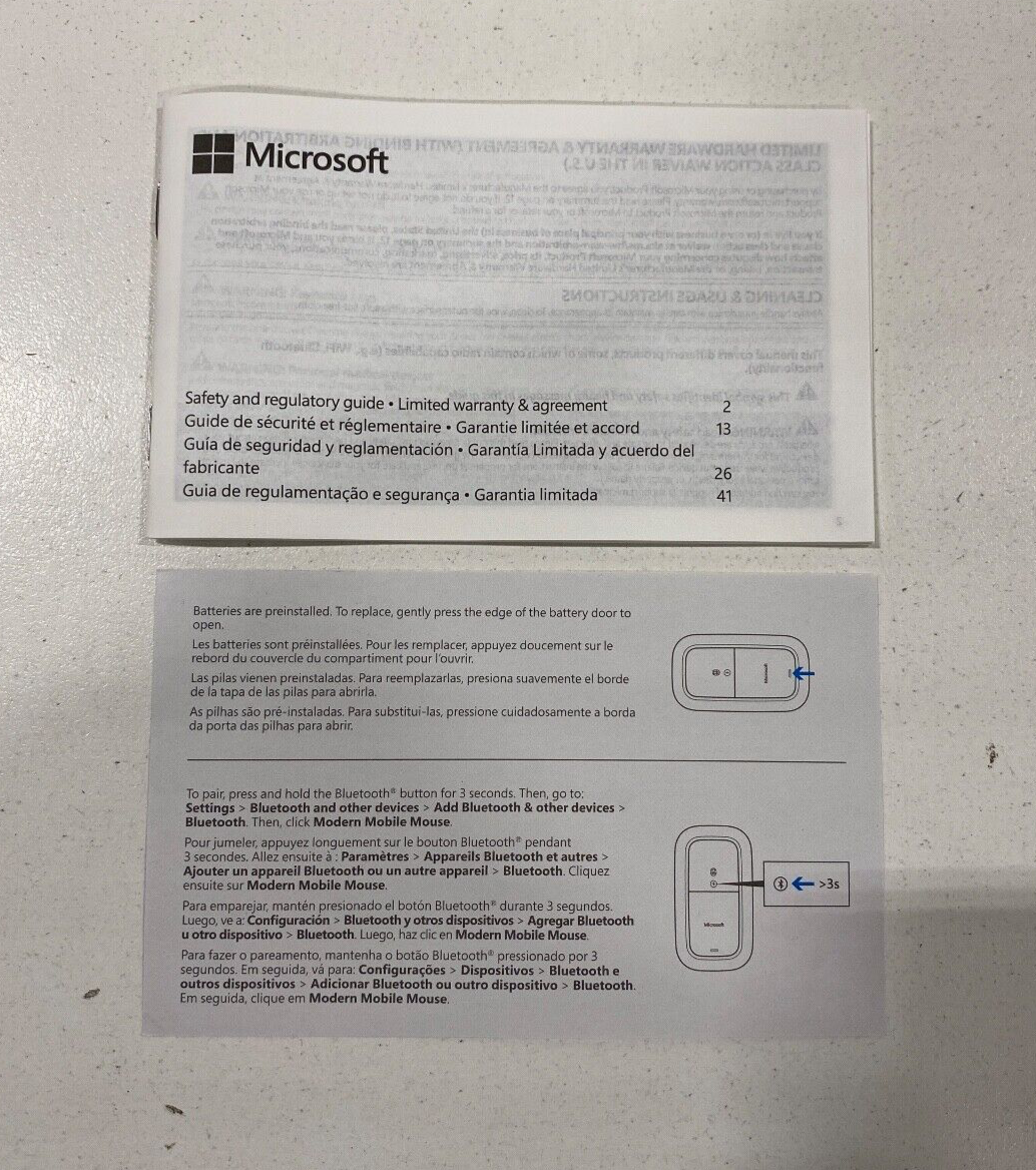 Microsoft - Modern Mobile Wireless BlueTrack Mouse - Glacier