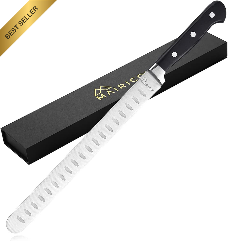Ultra Sharp Premium 25Cm Stainless Steel Carving Knife - Ergonomic Design - Best