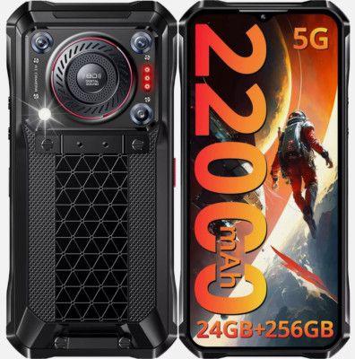 OUKITEL WP33 Pro Rugged Smartphone 5g 2024 24GB+256GB Android Phone 22000mAh