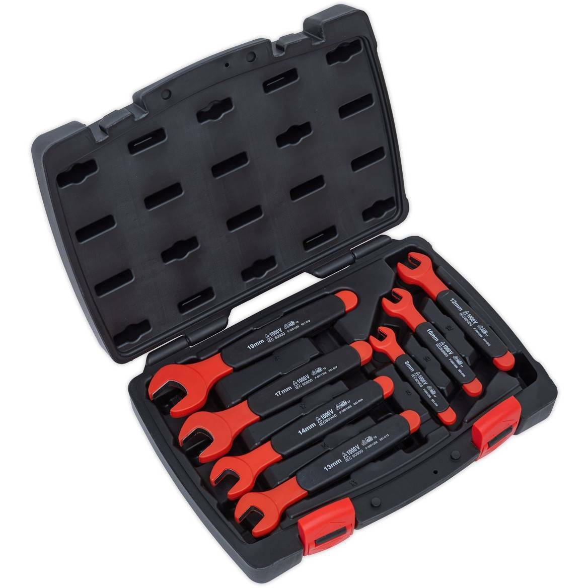 NEW! Insulated Open End Spanner Wrench Set 7pc VDE Approved 1500V DC