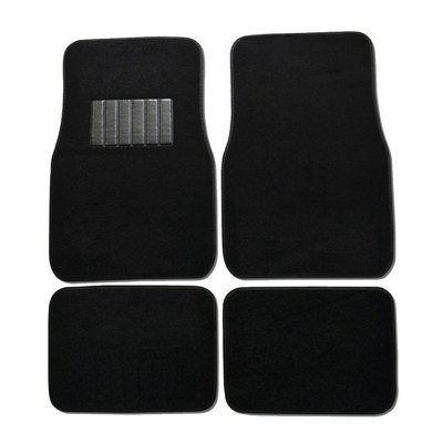 New 4pcs Set Universal Fit Car Truck Front Rear Vinyl Heel Pad Carpet Floor Mats