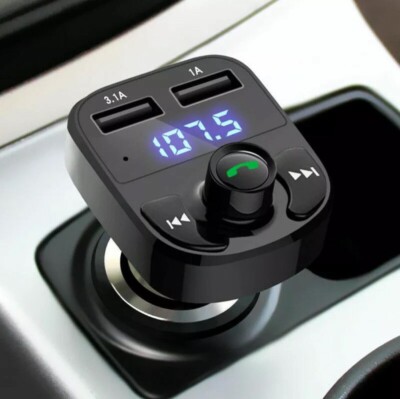 New Bluetooth FM Transmitter Wireless Music Adapter Hands-Free Calling Car Kit