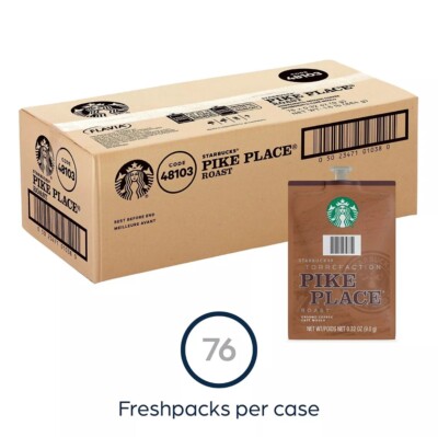 Starbucks Pike Place Freshpack for Flavia Coffee Brewers, 76 Count 9/2024