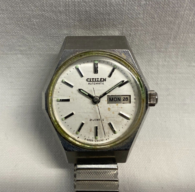 Vintage Citizen Automatik Damen Armbanduhr 21 Jewels Mit Kalender