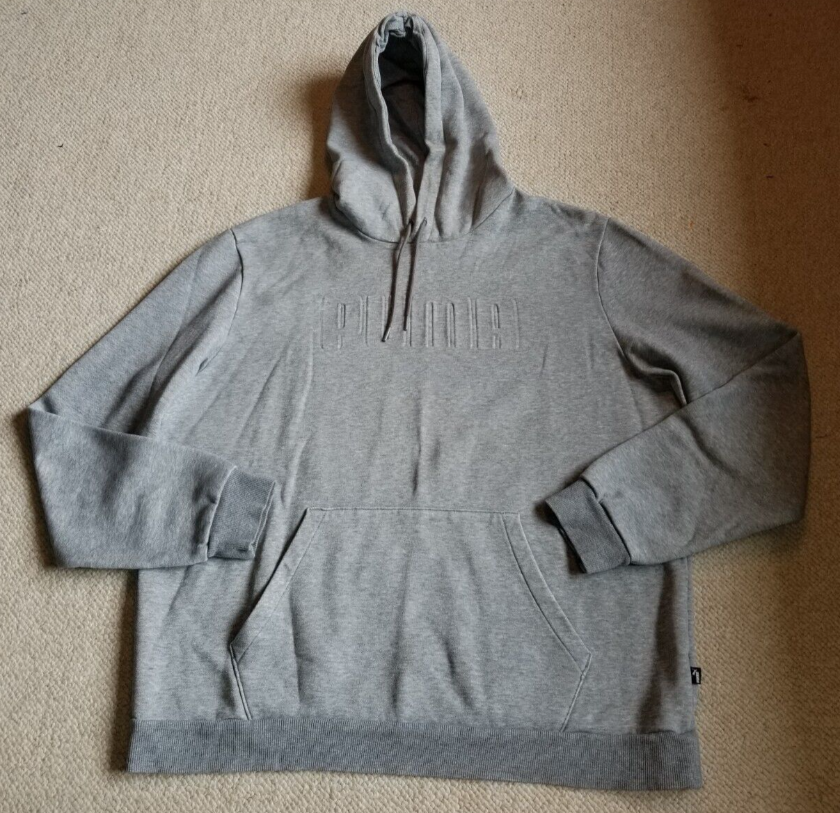KASHWERE パーカー WMCH-SWP01-001 Adult Pullover Hoodies MS Mens Sweatshirt-PUMA-gray raised logo cotton blend pullover