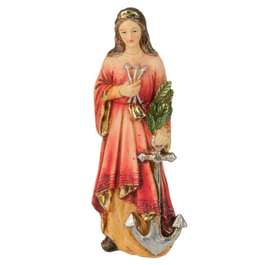 St. Philomena 4'' Saint Statue NEW Boxed Catholic