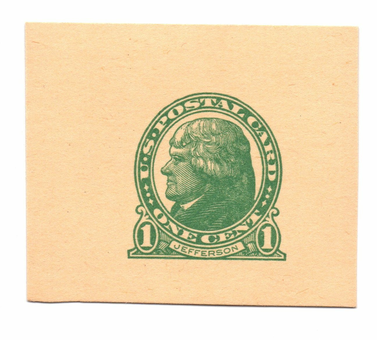 US洋書　1stプレス　THE DOORS サイン&ポスター、ポストカード付 UX27 - 1914 1c Postal Card - Jefferson - Mystic Stamp Company