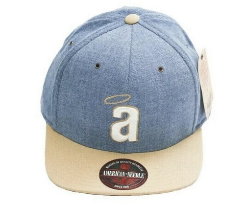 New Denim American Needle California 70's Angels Timber Baseball Strapback Cap