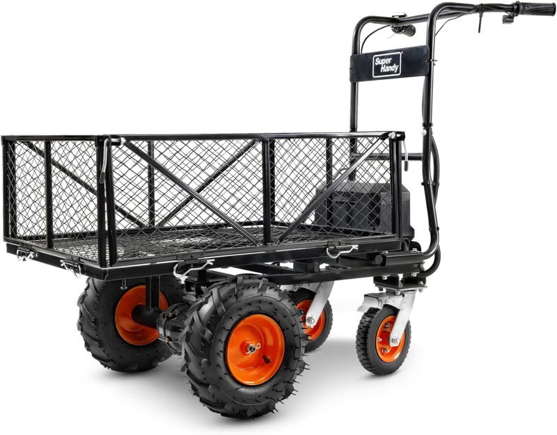 Utility Service Cart Power Wagon Wheelbarrow Electric 48V DC Li-Ion Powered 660L