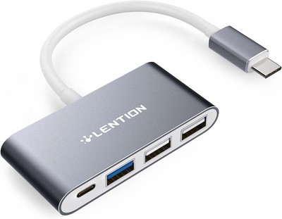 4 in 1 USB C Hub with C USB 3.0 USB 2.0 Compatible 2023 2016 MacBook Pro 13 14