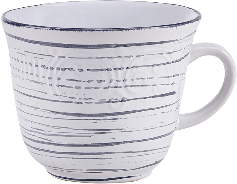 Pfaltzgraff Isabella 16 Piece Dinnerware Set, Gray