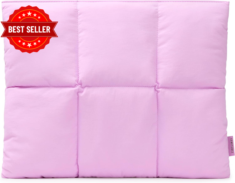 Puffy Laptop Sleeve 15 16 Inch, Quilted Puffer Laptop Carrying Case for Women, P