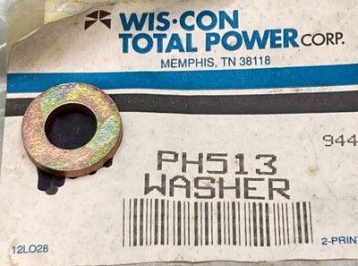 NEW GENUINE WIS-CON TOTAL POWER PH513 WASHER-FLAT .406