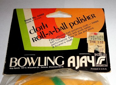 Vintage Cloth Roll-a-Ball Bowling Polisher New in Package