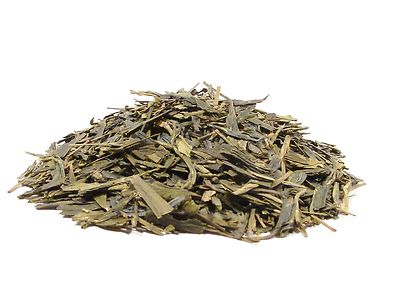 Dragonwell Green Tea - (1 Pound Bag ) - Bulk Loose Leaf Wide Leaf Type