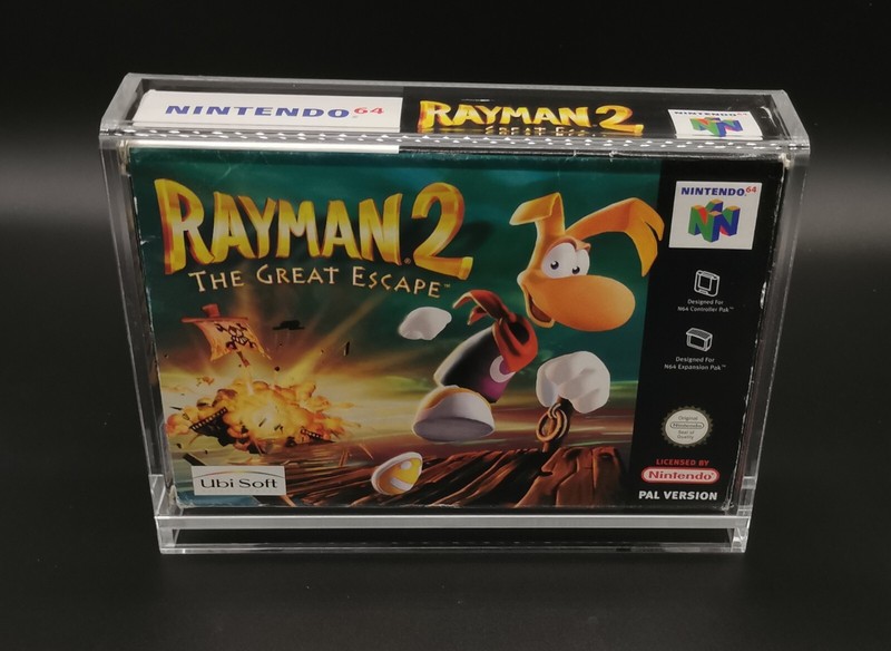 Snes & Nintendo 64 Spiele Acryl Schutz Box N64 Uv Case Mit Schiebeverschluss Ovp