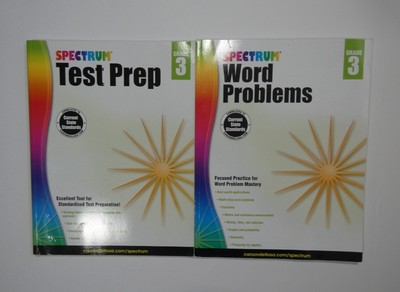 Spectrum: Word Problems and Test Prep for Grade 3 (Great for Homeschool)