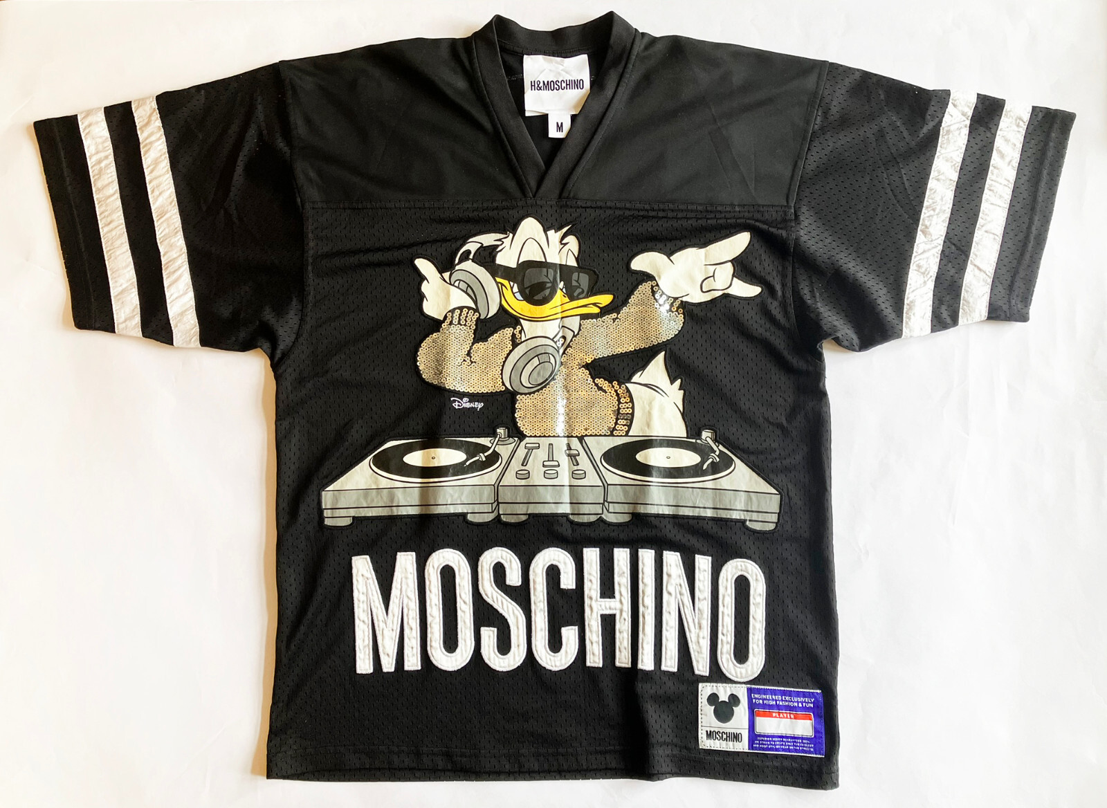 新品未使用 H＆M MOSCHINO ディズニー Tシャツ ドナルド デイジー