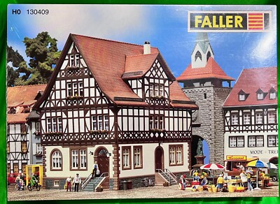 Faller HO Scale Building/Structure Kit Half-Timbered 2-Family House/German Home