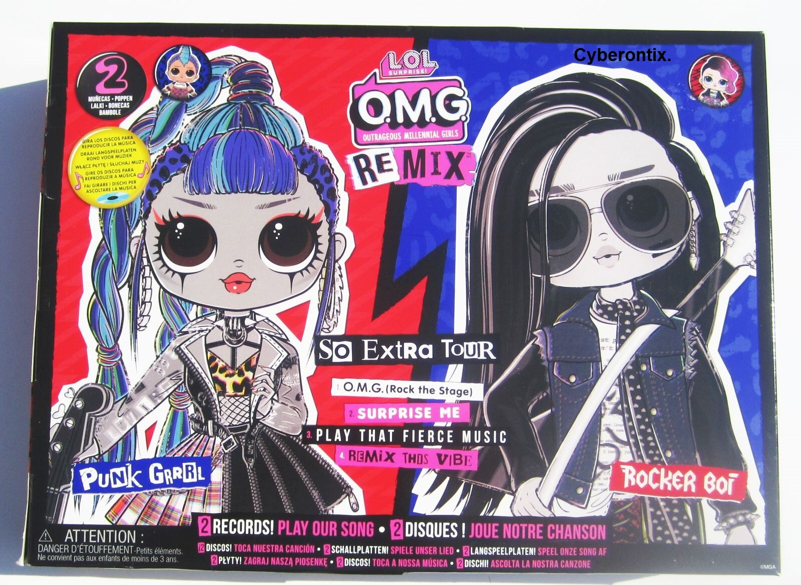 Big LOL Surprise OMG Remix Rocker Boi and Punk Grrrl 2-Doll Set NEW In Box 2020