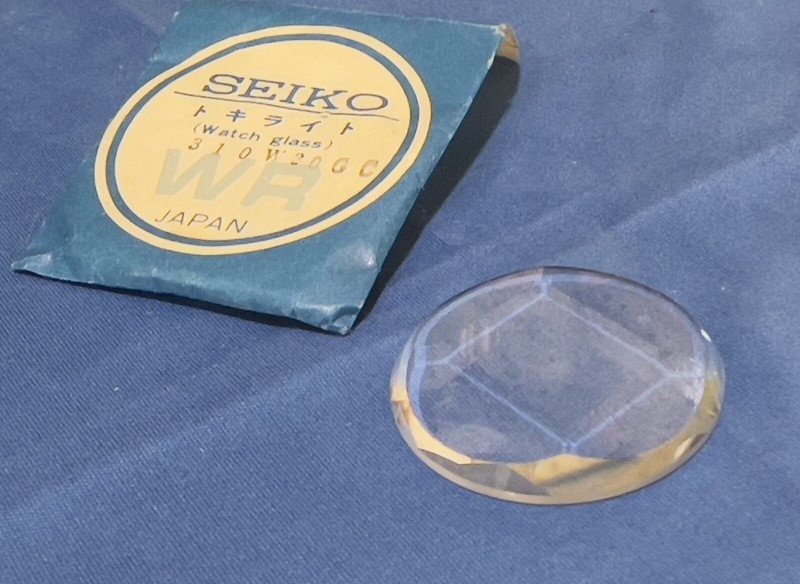Original Seiko Facettes Verre Cristal 310w20gc Pour Seiko Advan 6106-7670 Nos