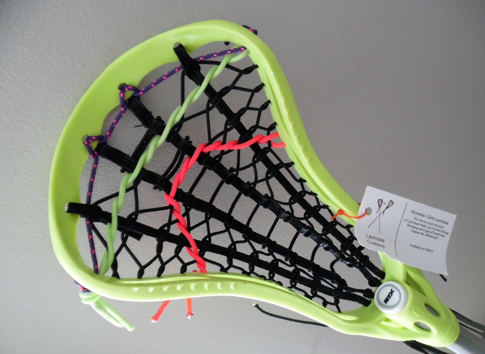 New Womens Lacrosse Stick Harrow Ultralight Custom Head Harrow Composite Shaft