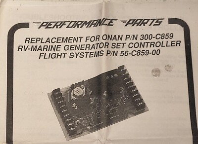 Flight Systems 300C859 Onan Generator Replacement Board - Replaces Onan 300-0859