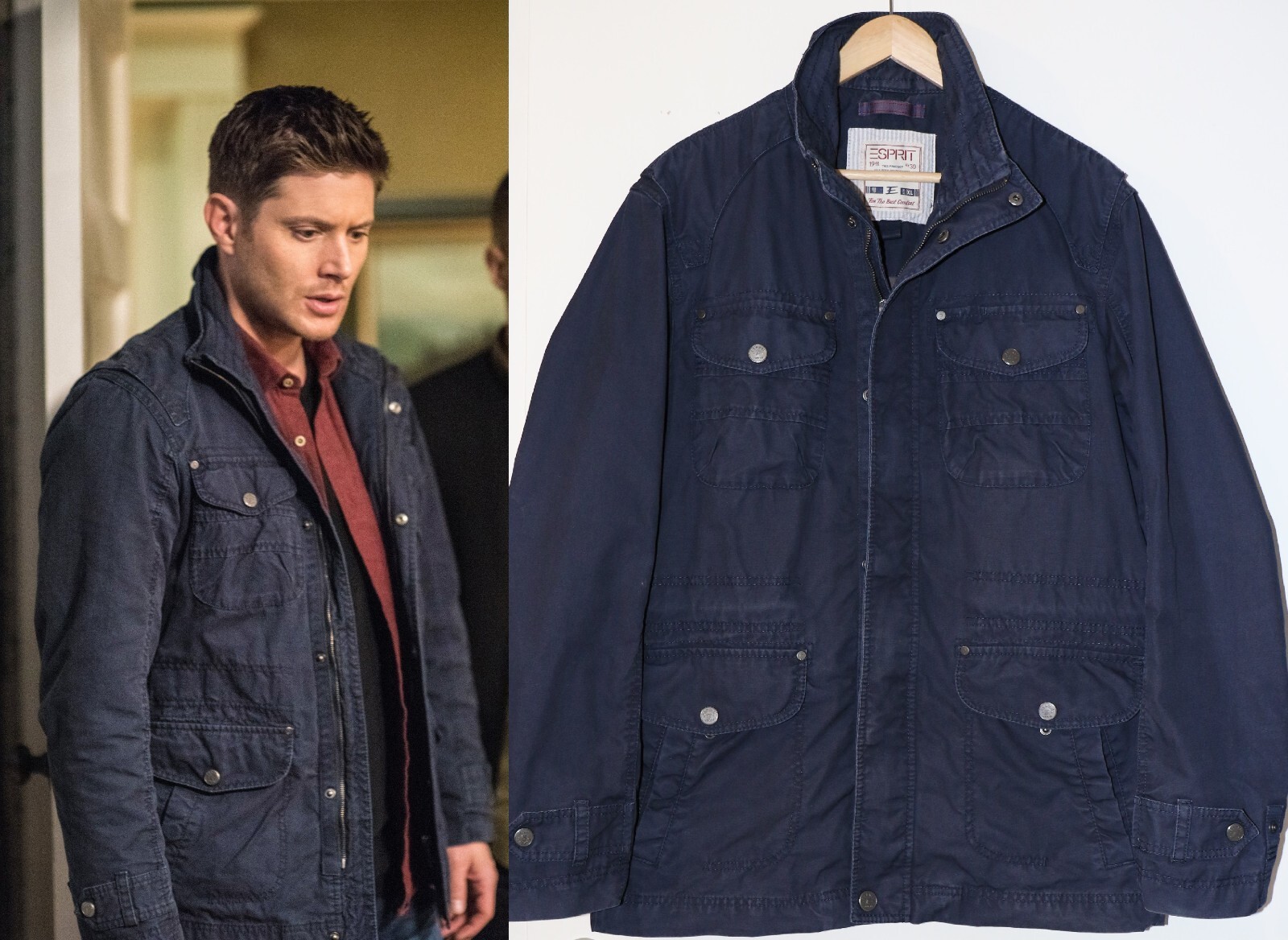 【最終値下げ】Supernatural Dean Esprit Jacket Esprit Hero Blue Field Jacket – Dean Winchester Supernatural