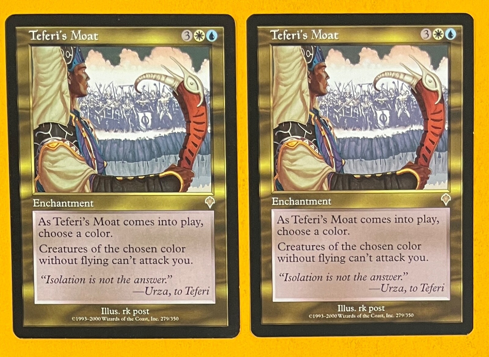 マジック：ザ・ギャザリング Teferi's moat MTG TEFERI'S MOAT (x2) Invasion (OldManMTG 009-742) | eBay