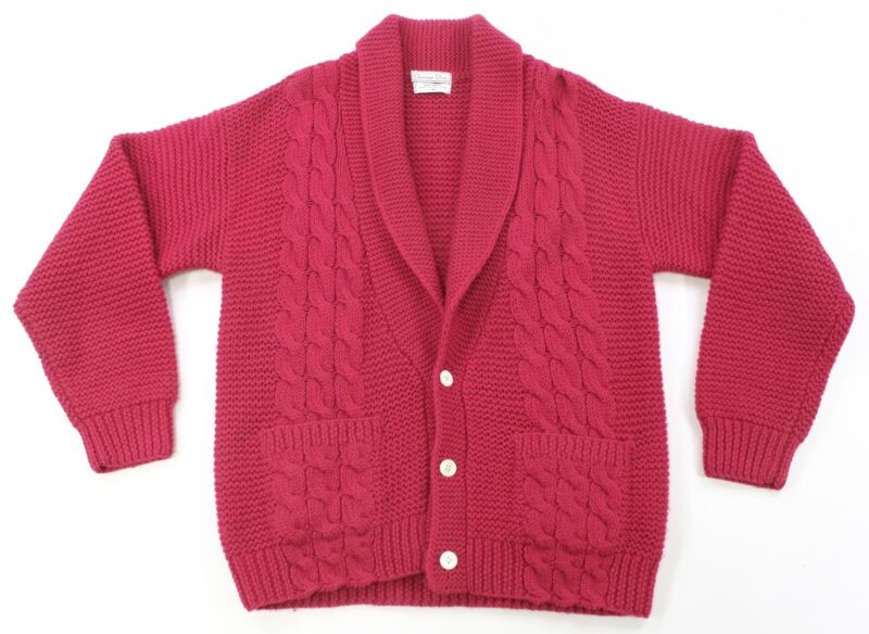 Rare Vintage CHRISTIAN DIOR Wool Cable Knit Shawl Cardigan Rare Vintage CHRISTIAN DIOR Wool Cable Knit Shawl Cardigan