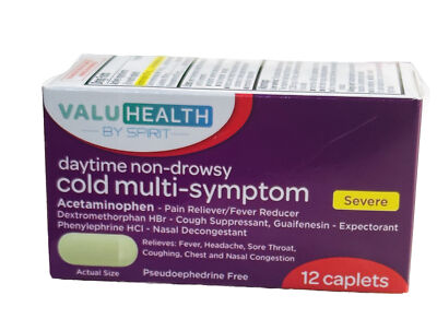 Cold Multi-Symptom Severe Daytime Non-Drowsy, 12 Caplets