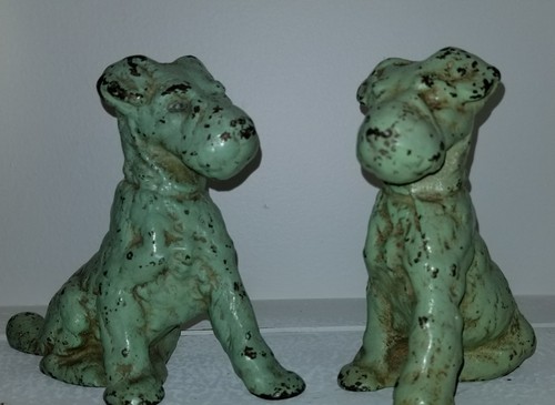Antique HUBLEY DOGS