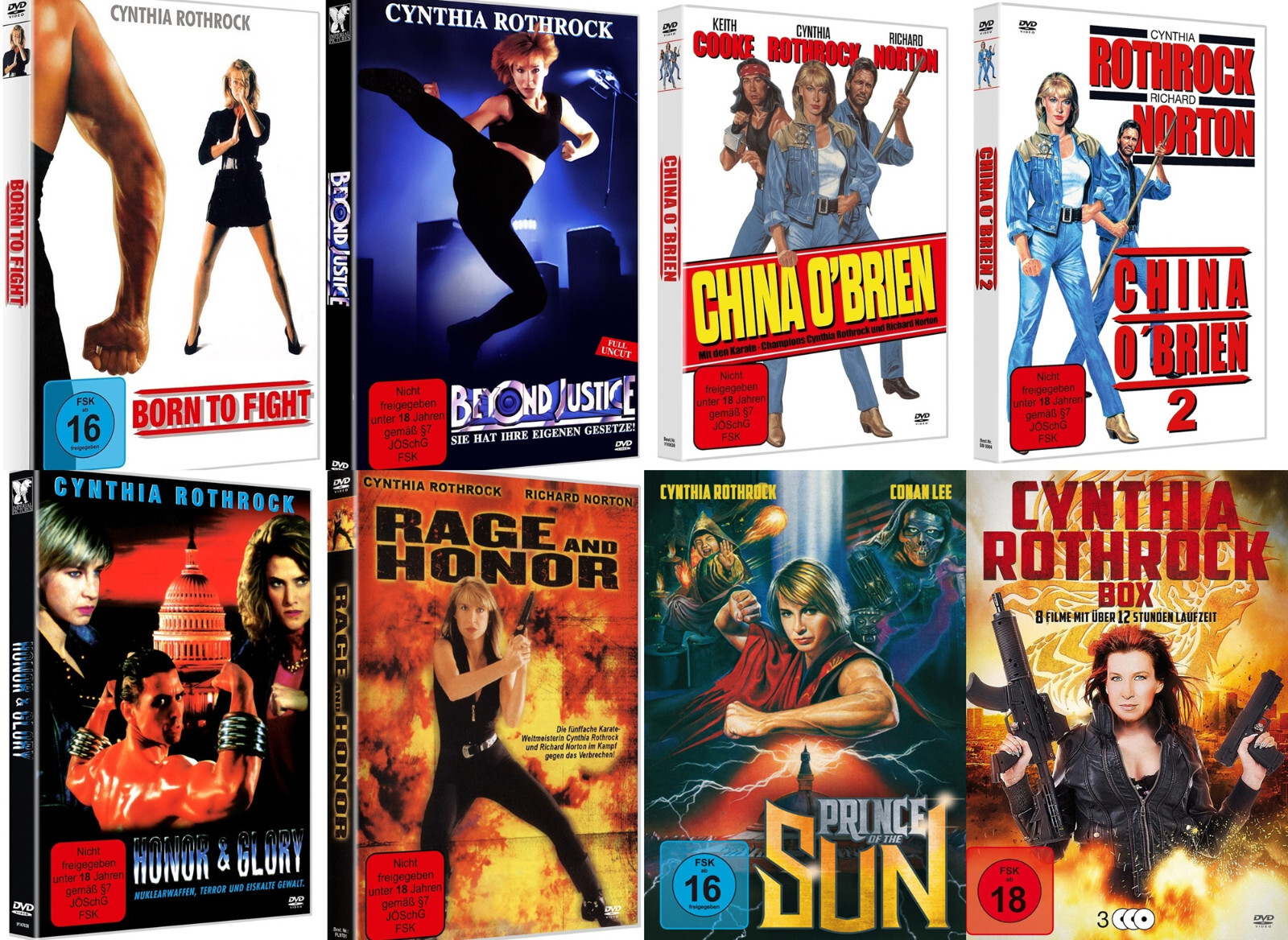 15 Movies Cynthia Rothrock China O'Brien Born to Fight