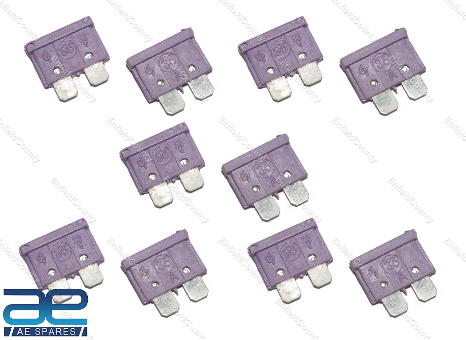 10 x Universal Amperages Mini Blade Fuse for Car Tractor Jeeps Bikes 